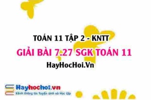 Bài 7.27 SGK Toán 11 Tập 2 Kết nối tri thức